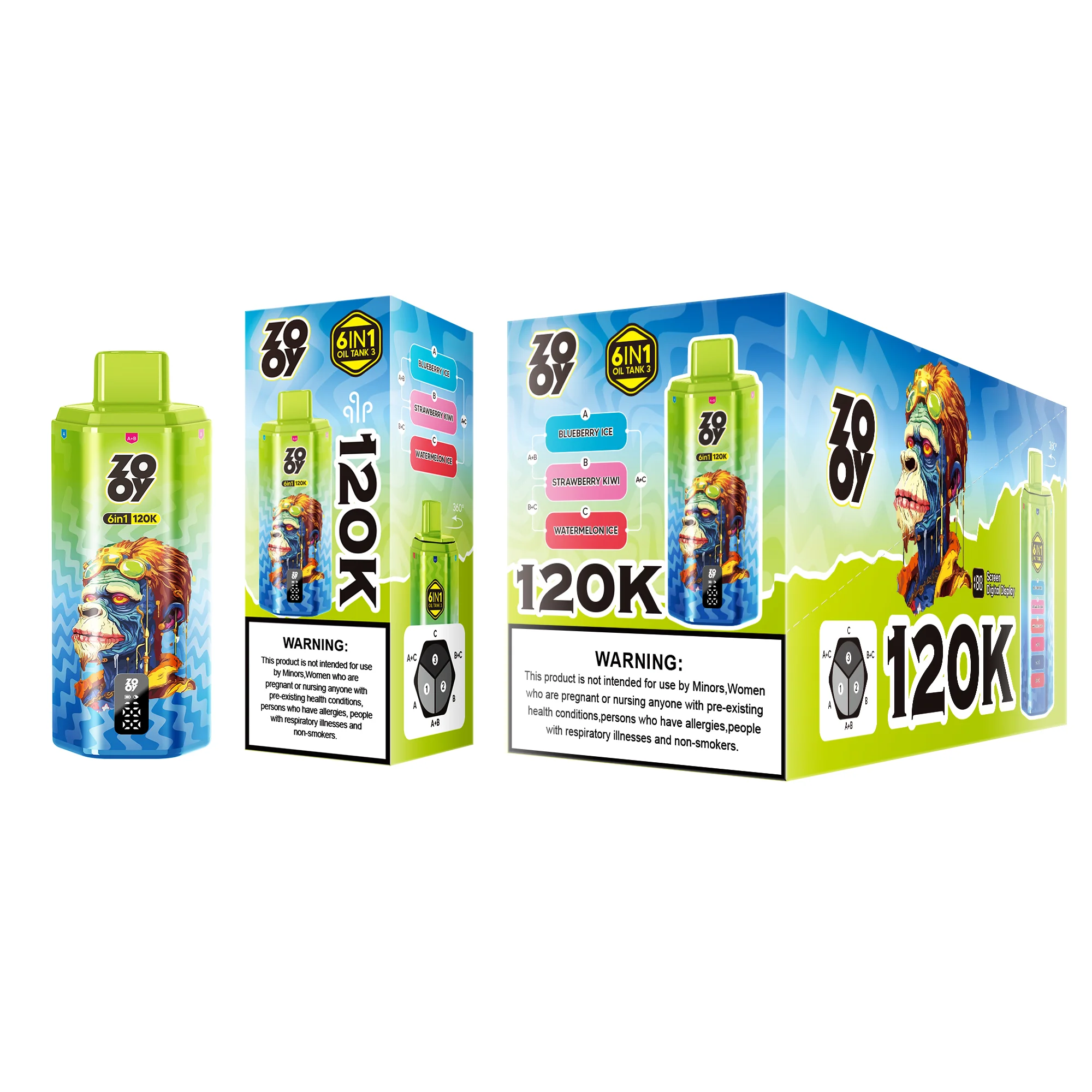 ZOOY 120K Puffs Sechs Geschmäcker in einer riesigen Einweg-Vape – Bild 6