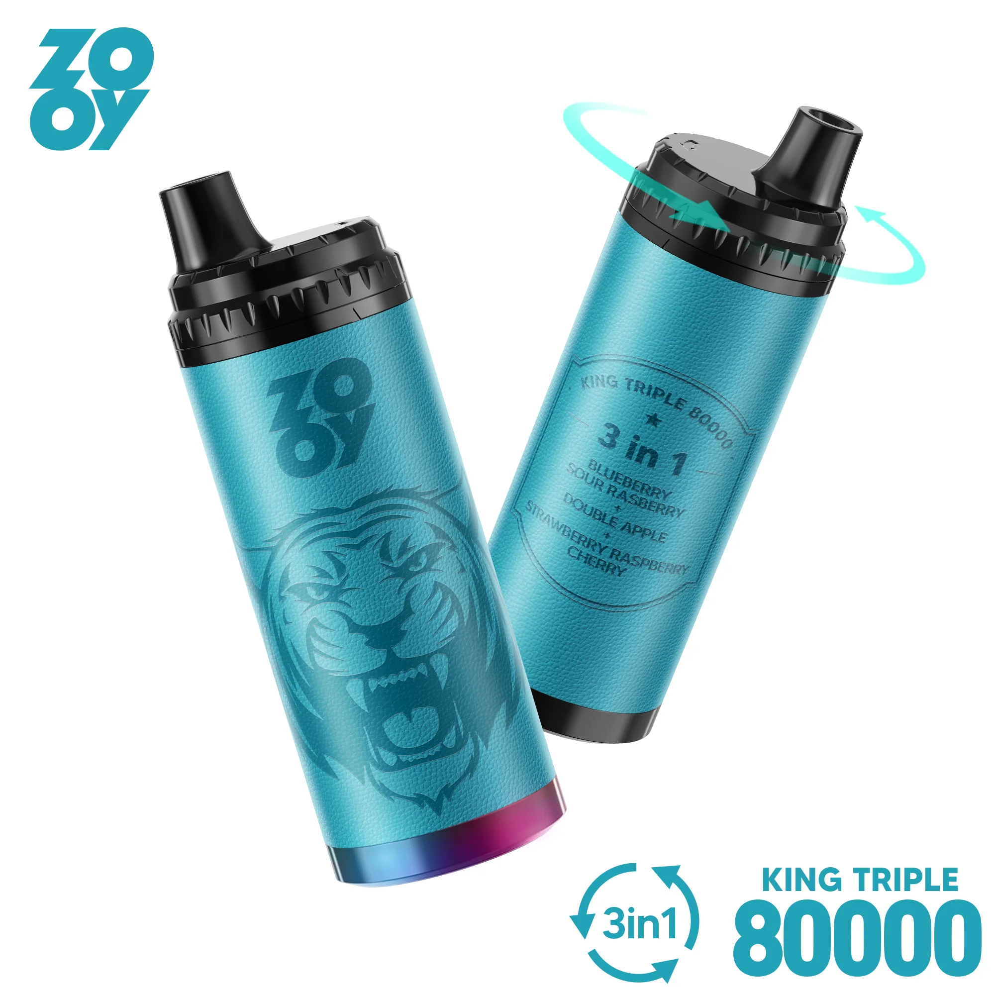 ZOOY KING TRIPLE 80K Puffs Die 3-in-1 Einweg-E-Zigarette im Großhandel