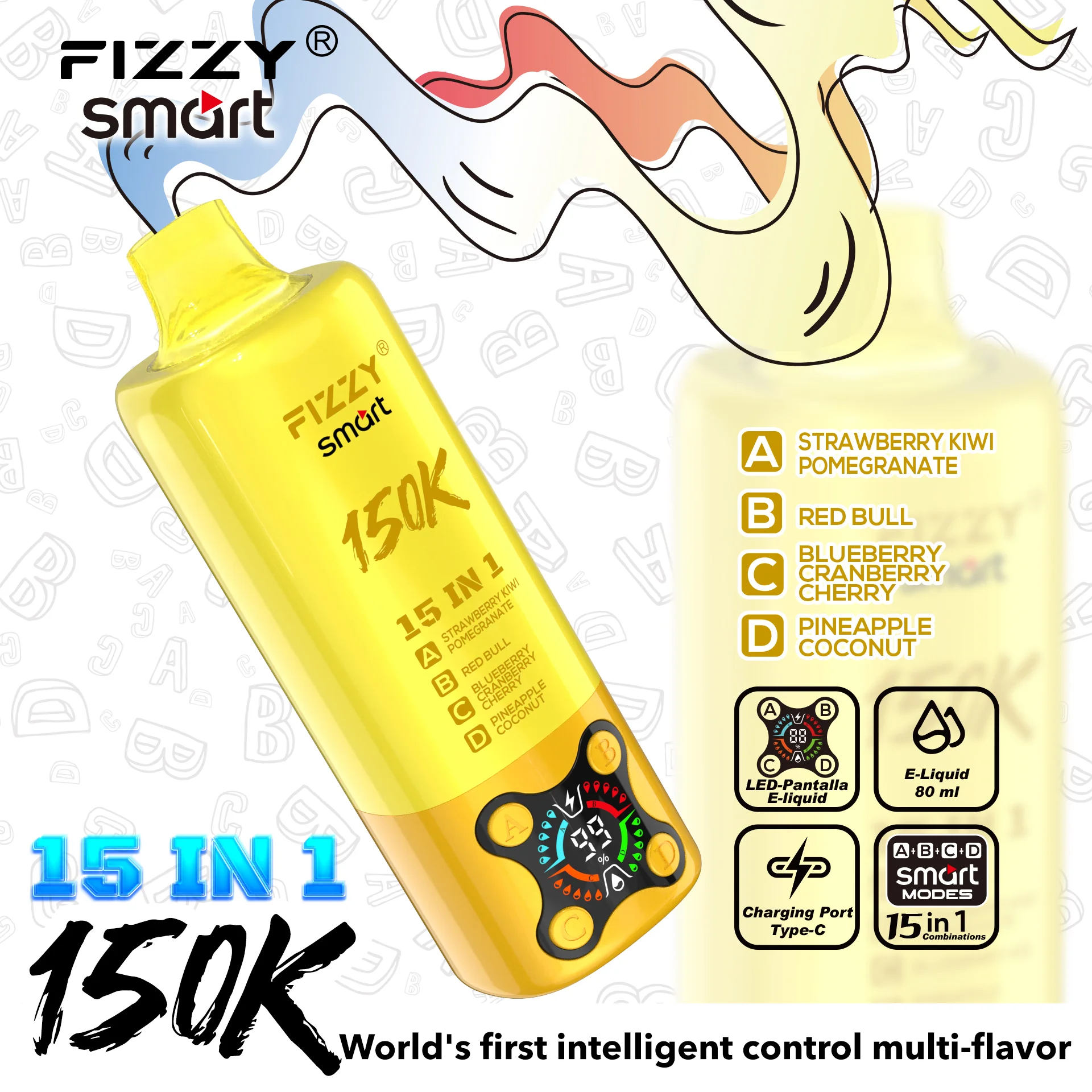 FIZZY SMART 150K Puffs Das bahnbrechende 15-in-1 Geschmacks Wunder – Bild 7