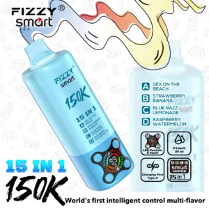 FIZZY SMART 150K Puffs Das bahnbrechende 15-in-1 Geschmacks Wunder
