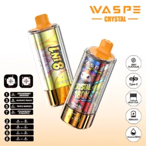 WASPE CRYSTAL 180K Puffs Das riesige 8-in-1 Geschmackswunder im Test