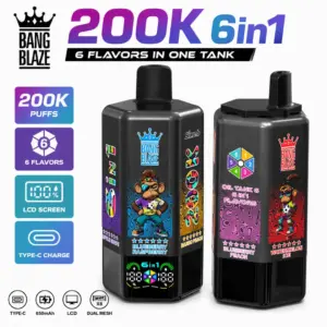 BANG BLAZE 200K Vape – 200.000 Züge mit 6-in-1 Flavor Switch & Mesh Coil