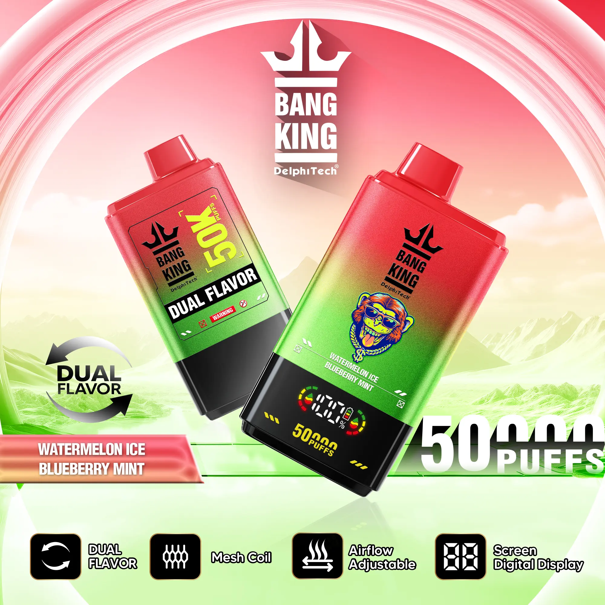 BANG KING 50K Vape – 50.000 Züge mit Mesh Coil & USB-C Akku – Bild 4