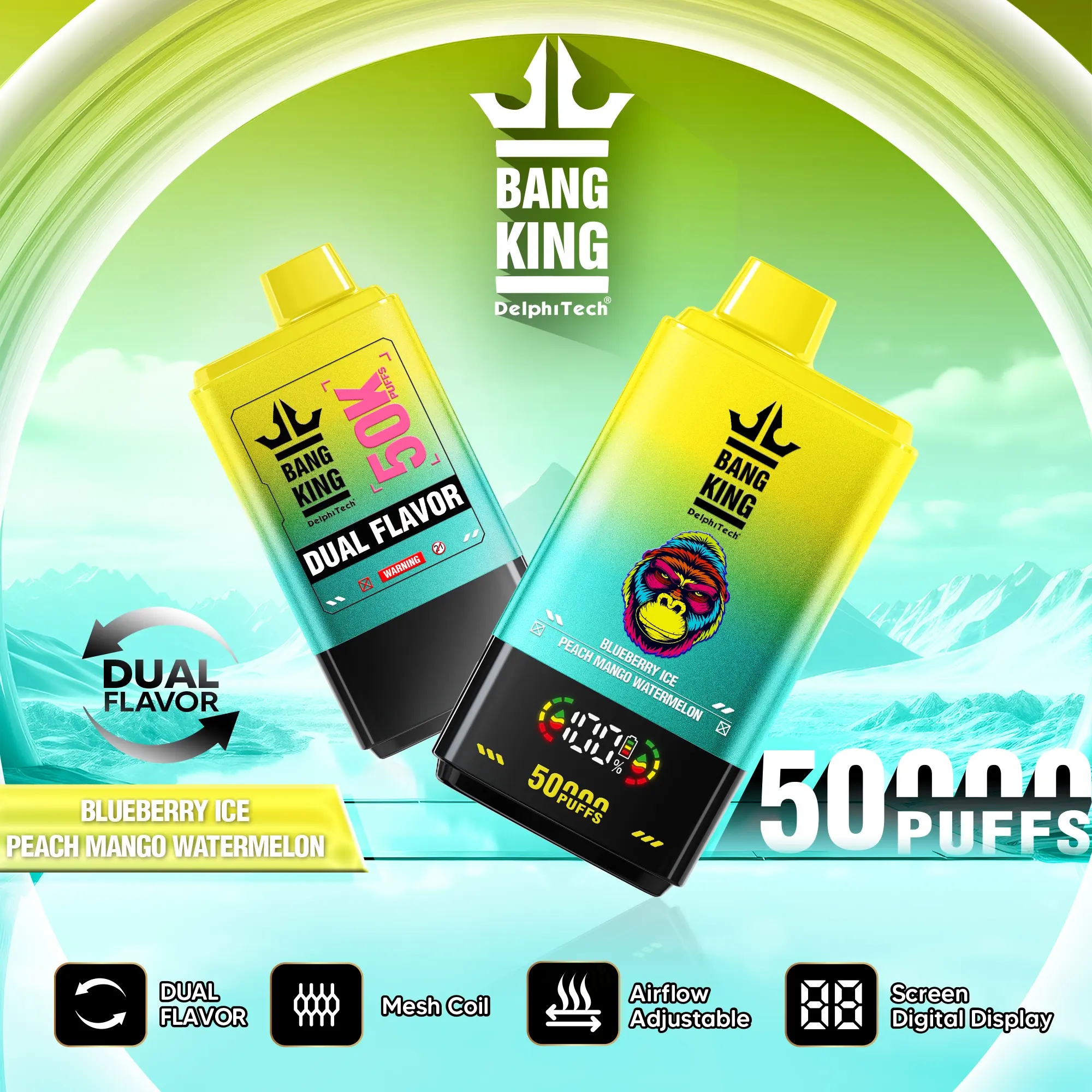 BANG KING 50K Vape – 50.000 Züge mit Mesh Coil & USB-C Akku – Bild 6