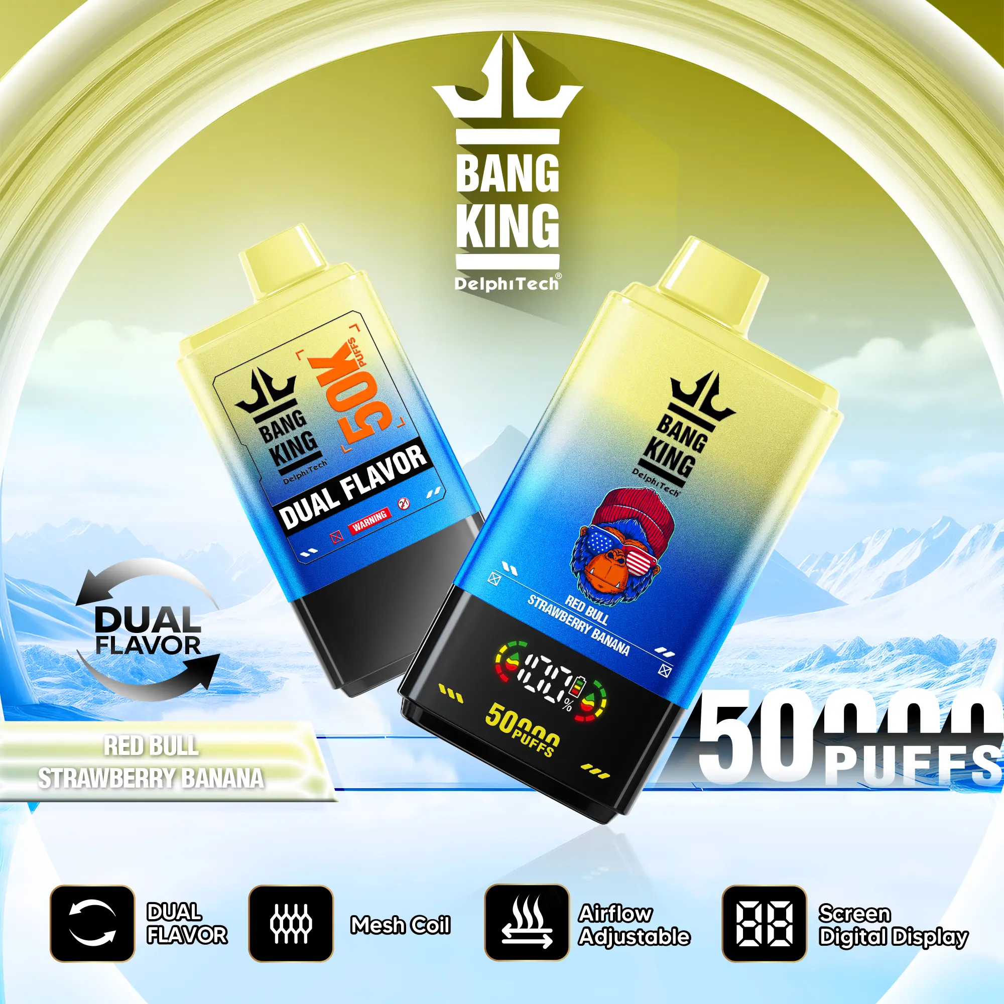BANG KING 50K Vape – 50.000 Züge mit Mesh Coil & USB-C Akku – Bild 9