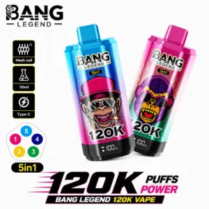 BANG LEGEND 120K Vape – 120.000 Züge mit 5-in-1 Flavor Switch & Mesh Coil