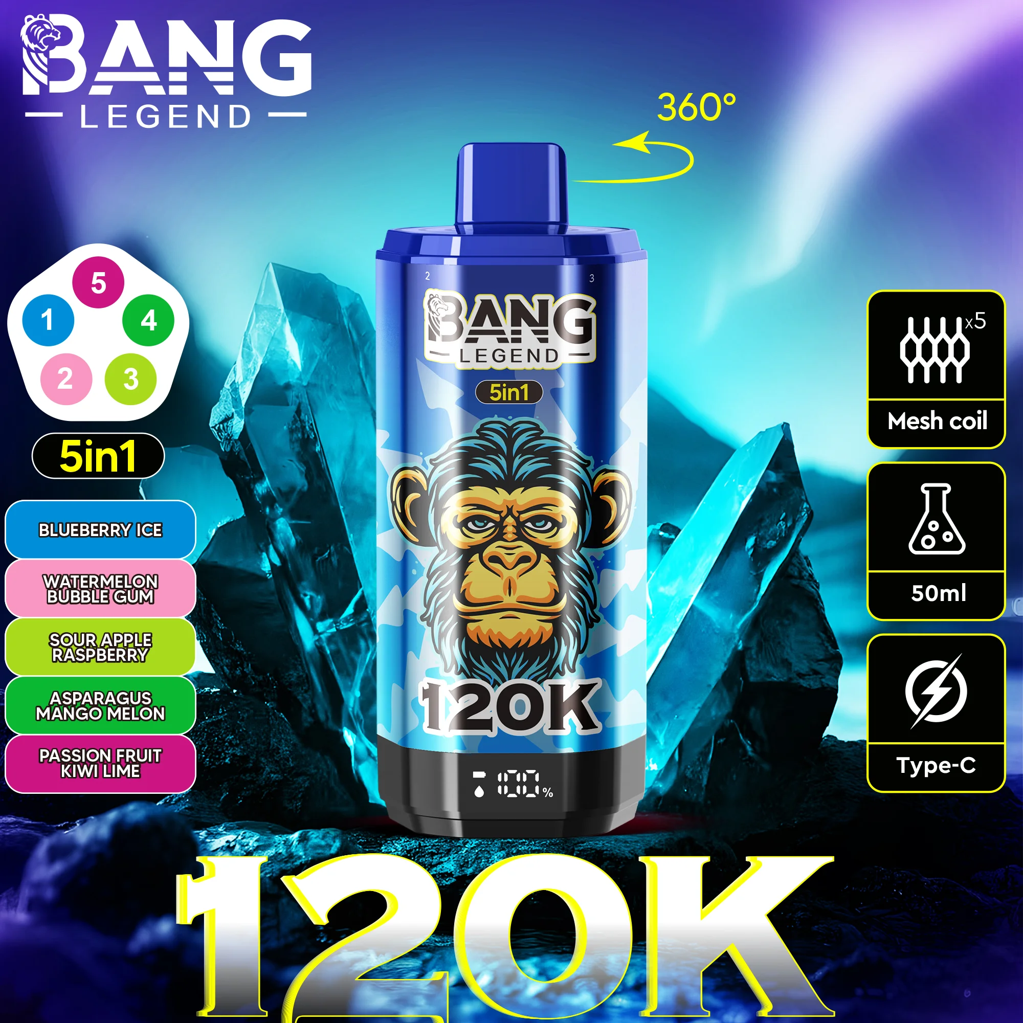 BANG LEGEND 120K Puffs – Bild 2