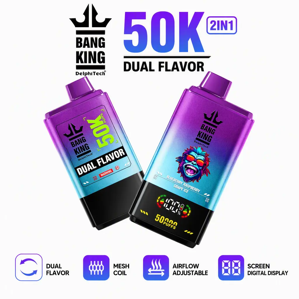 BANG KING 50K Vape – 50.000 Züge mit Mesh Coil & USB-C Akku