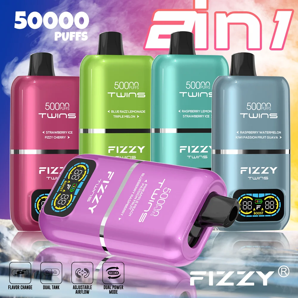 FIZZY TWINS 50K Puffs Die langlebige Einweg-E-Zigarette mit Doppelgeschmack – Bild 5
