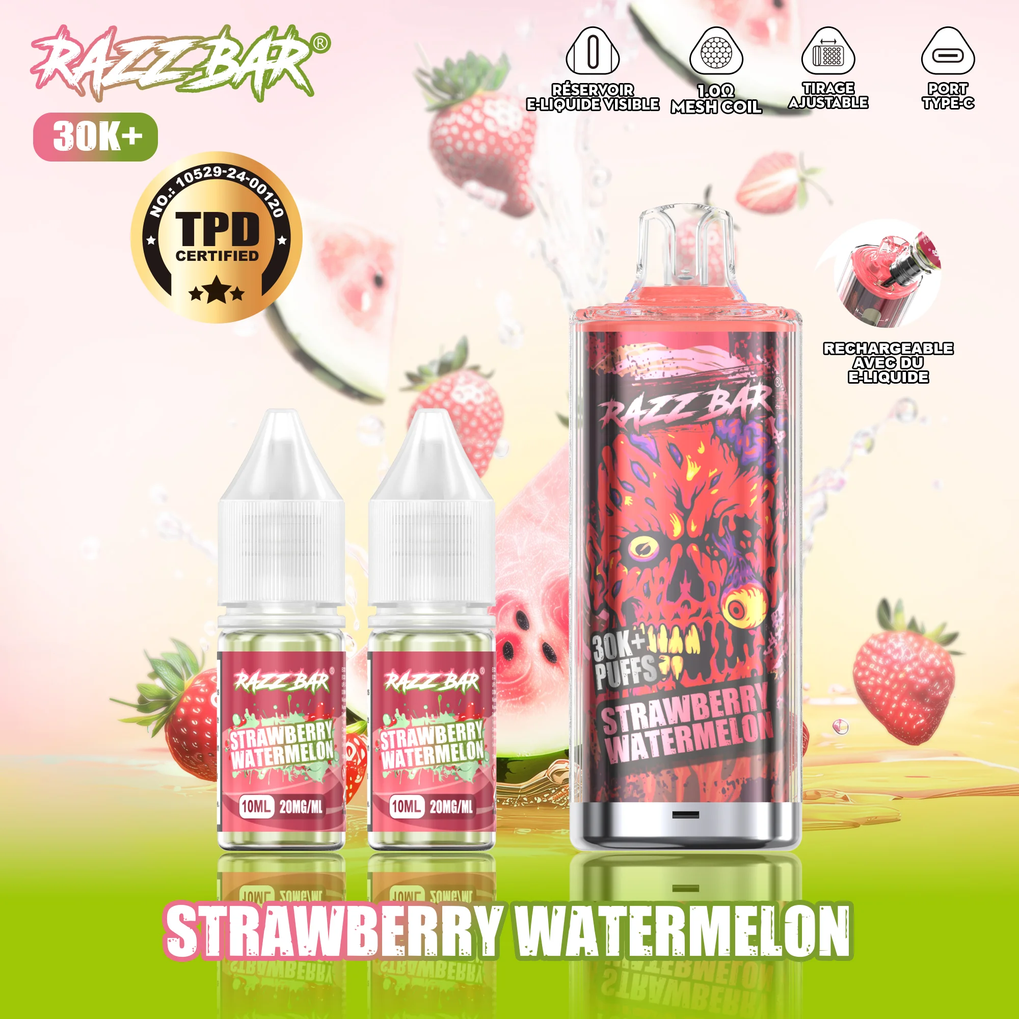 RAZZ BAR 30K+ Puffs Refillable E-liquid Im Großhandel Kaufen – Bild 4