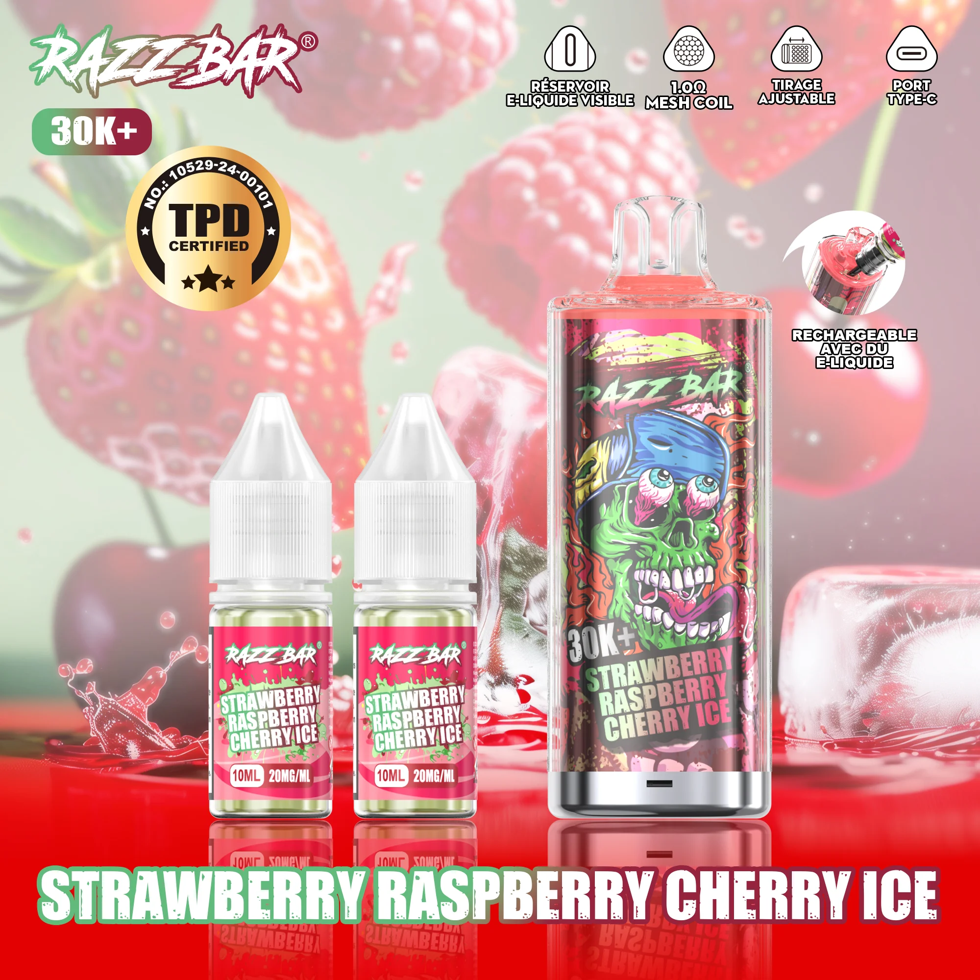 RAZZ BAR 30K+ Puffs Refillable E-liquid Im Großhandel Kaufen – Bild 6