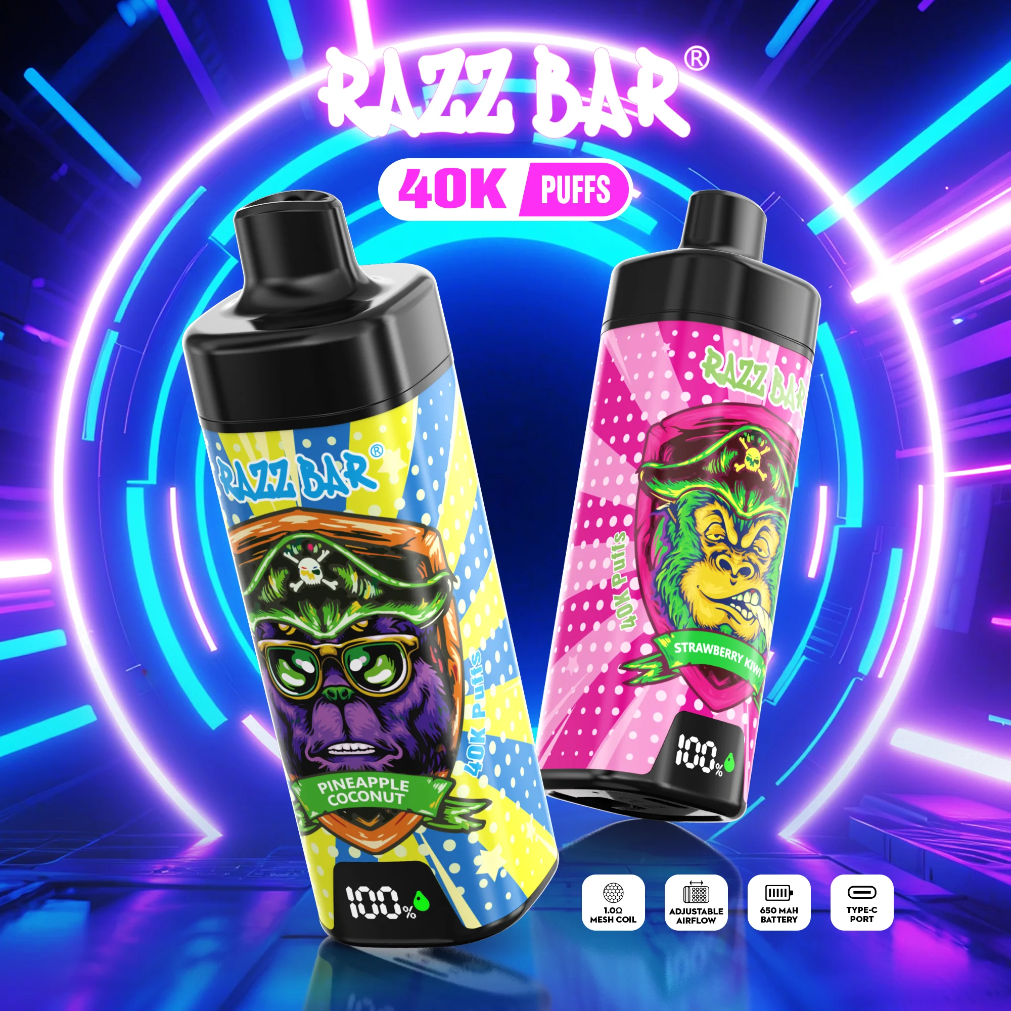 RAZZ BAR Screen 40K Puffs – Bild 4