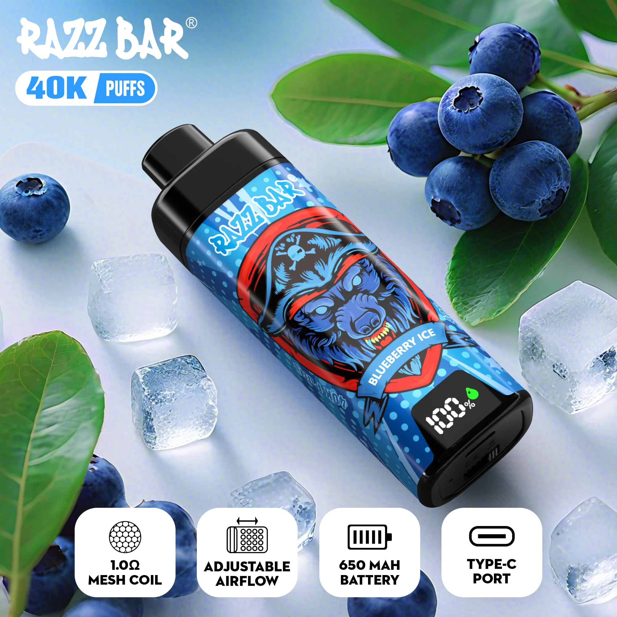 RAZZ BAR Screen 40K Puffs – Bild 3