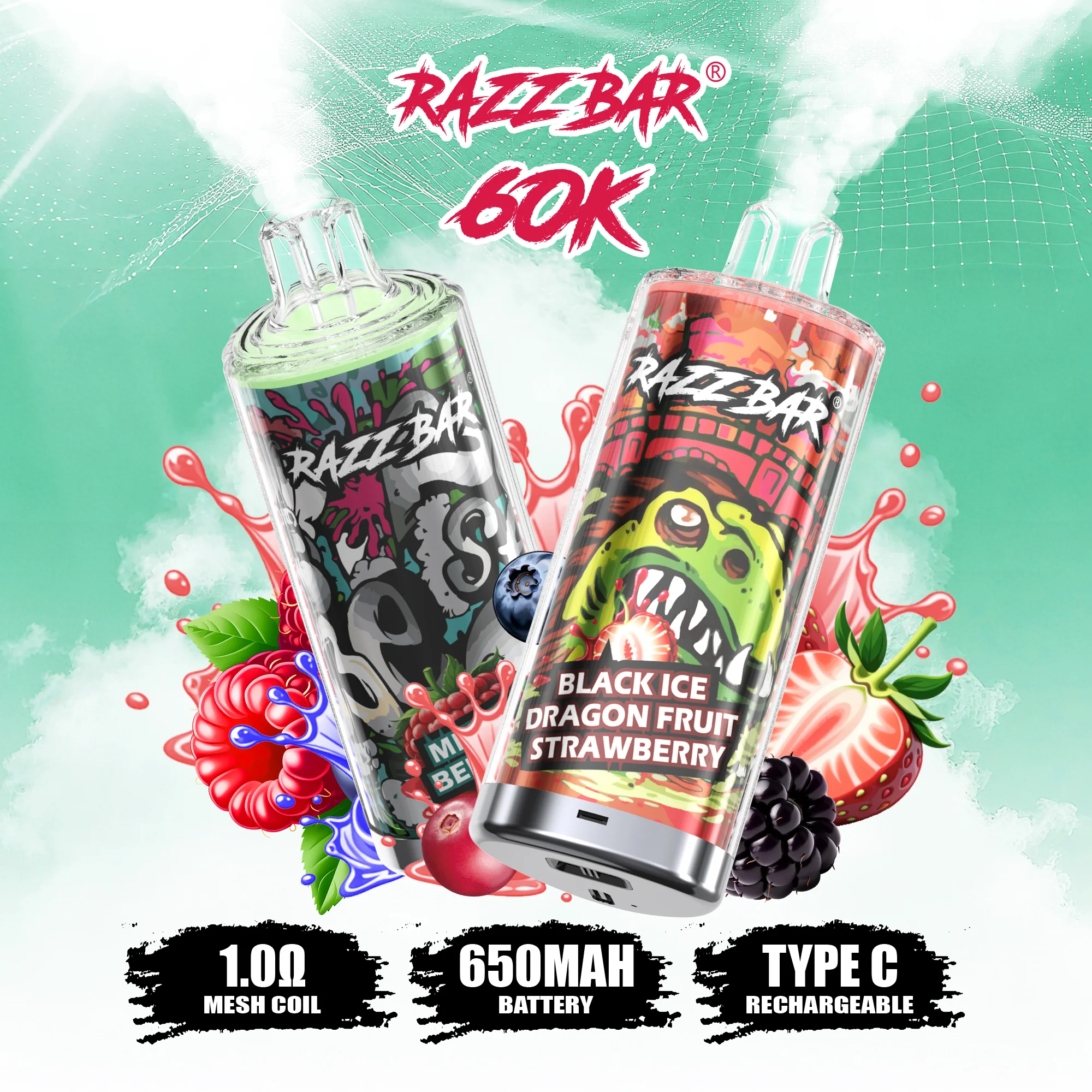 RAZZ BAR 60K Puffs Einweg-vape Im Großhandel Kaufen