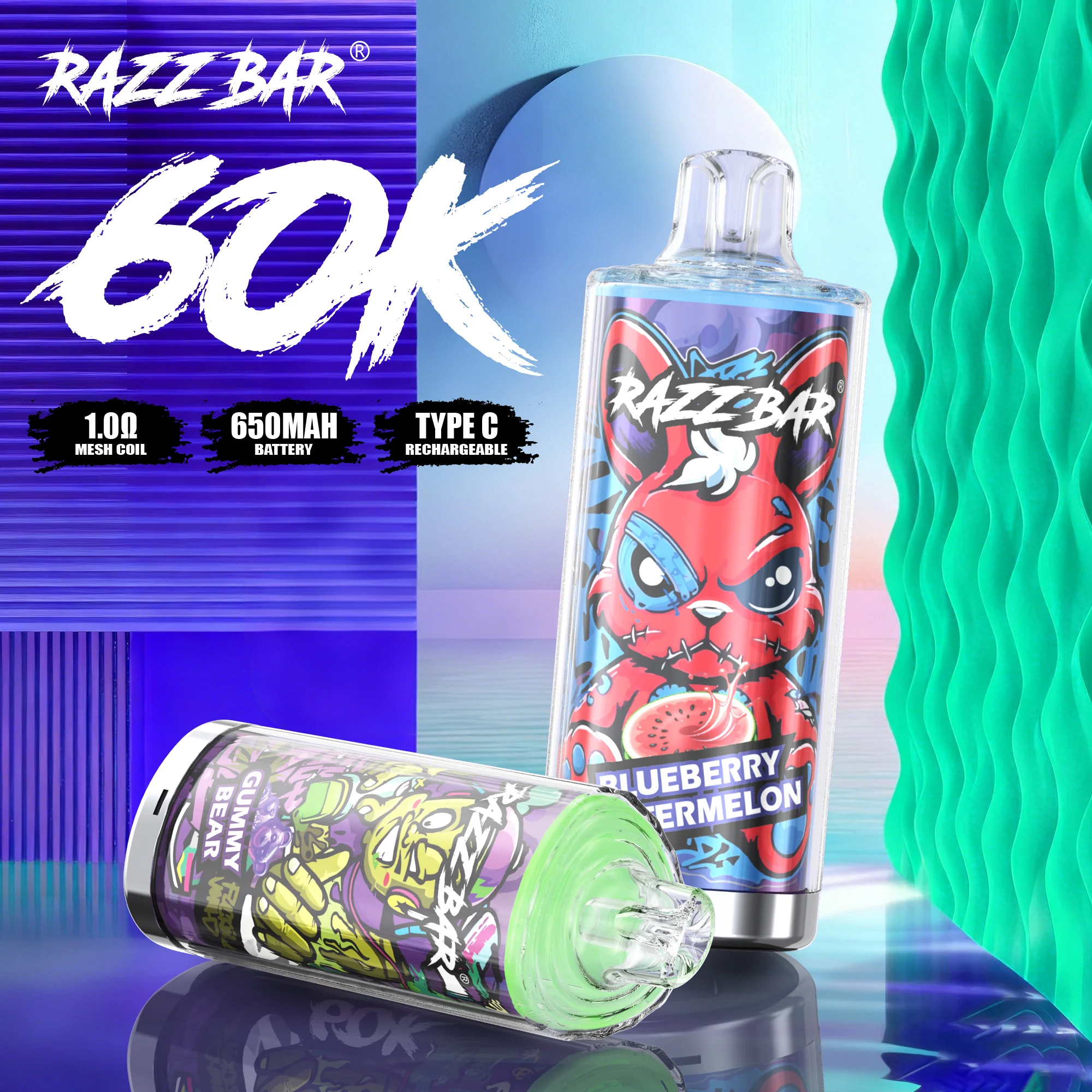RAZZ BAR 60K Puffs Einweg-vape Im Großhandel Kaufen – Bild 3