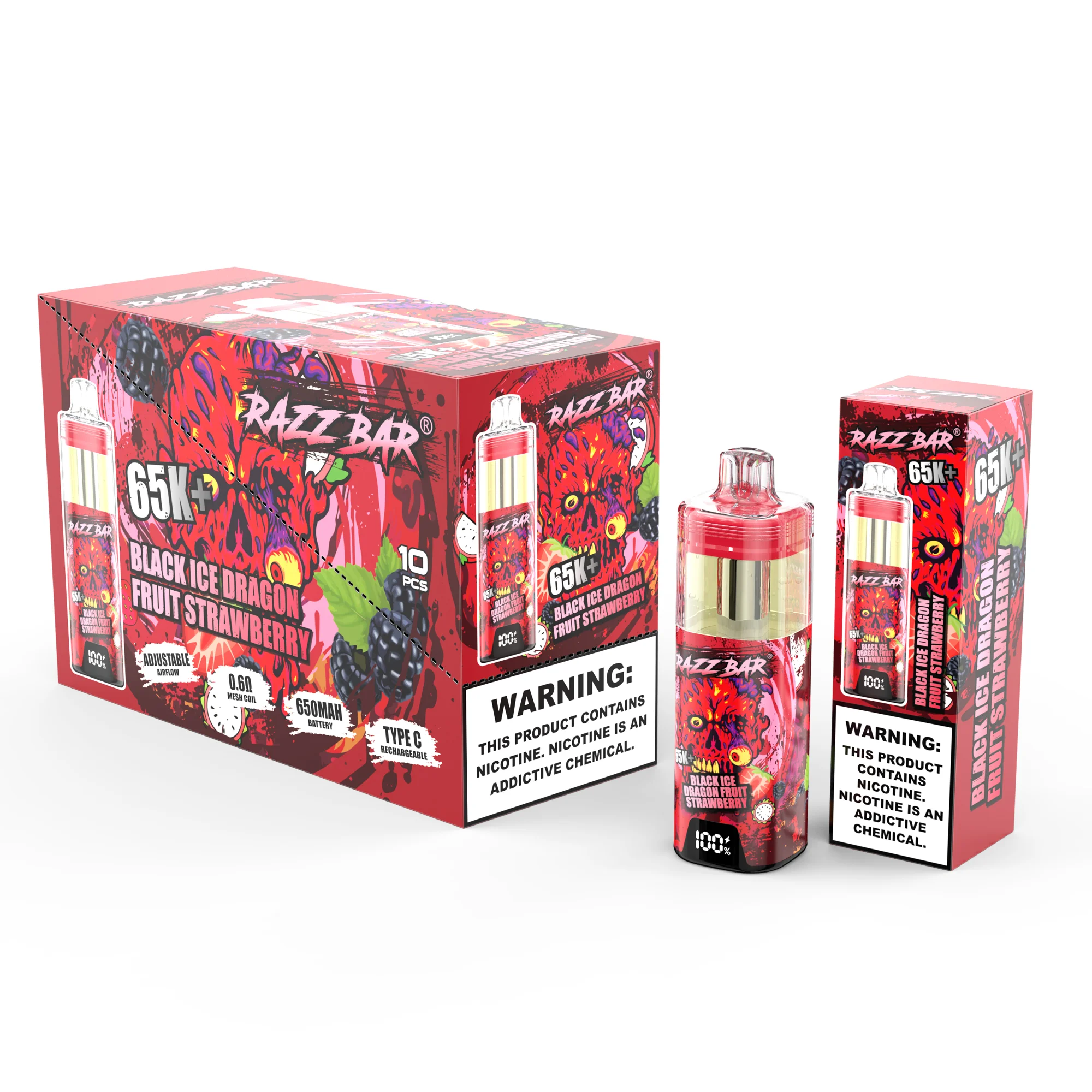 RAZZ BAR 65K+ Puffs Refillable E-liquid – Bild 9