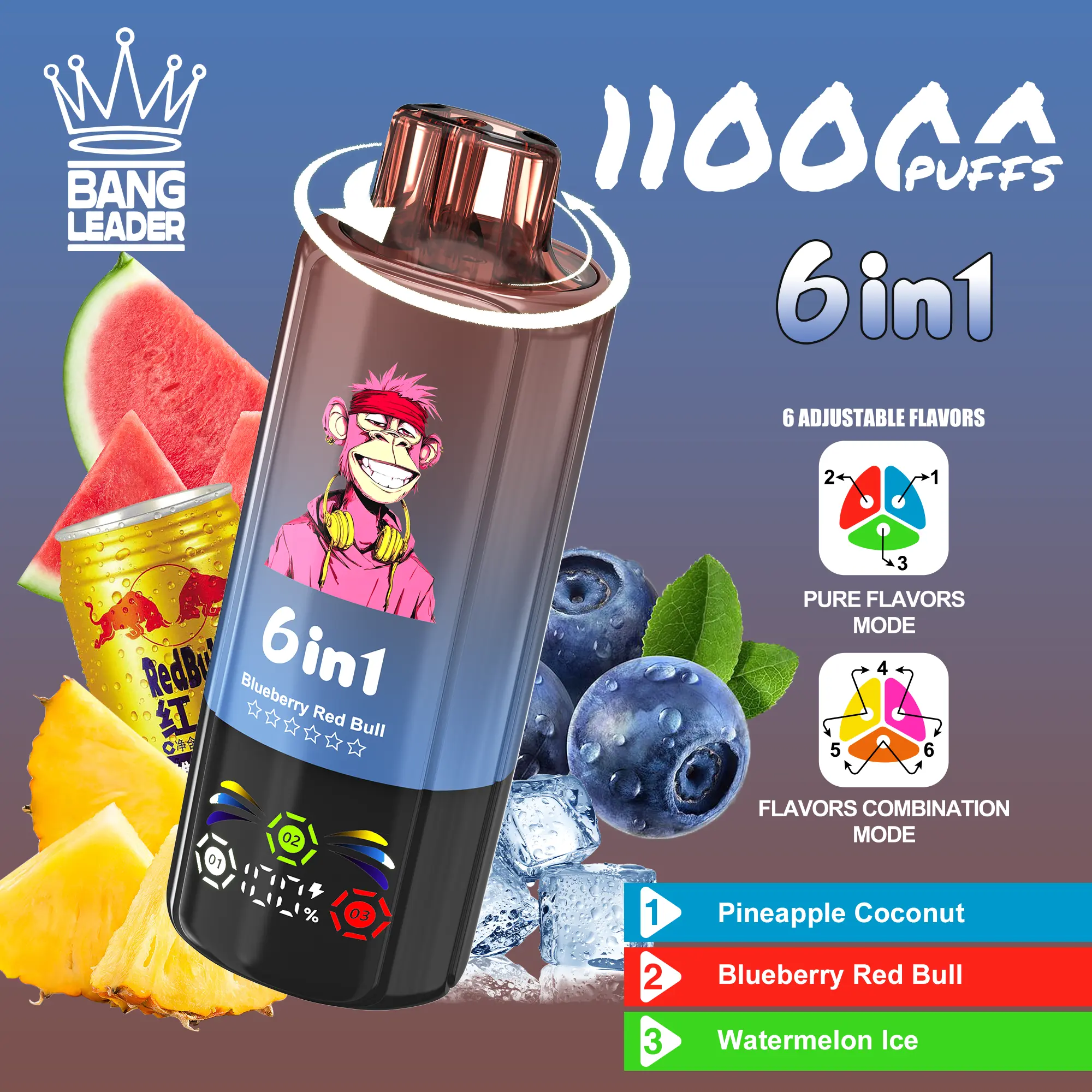 BANG LEADER 110K Vape – 110.000 Züge mit Smart Flavor System & Mesh Coil – Bild 4
