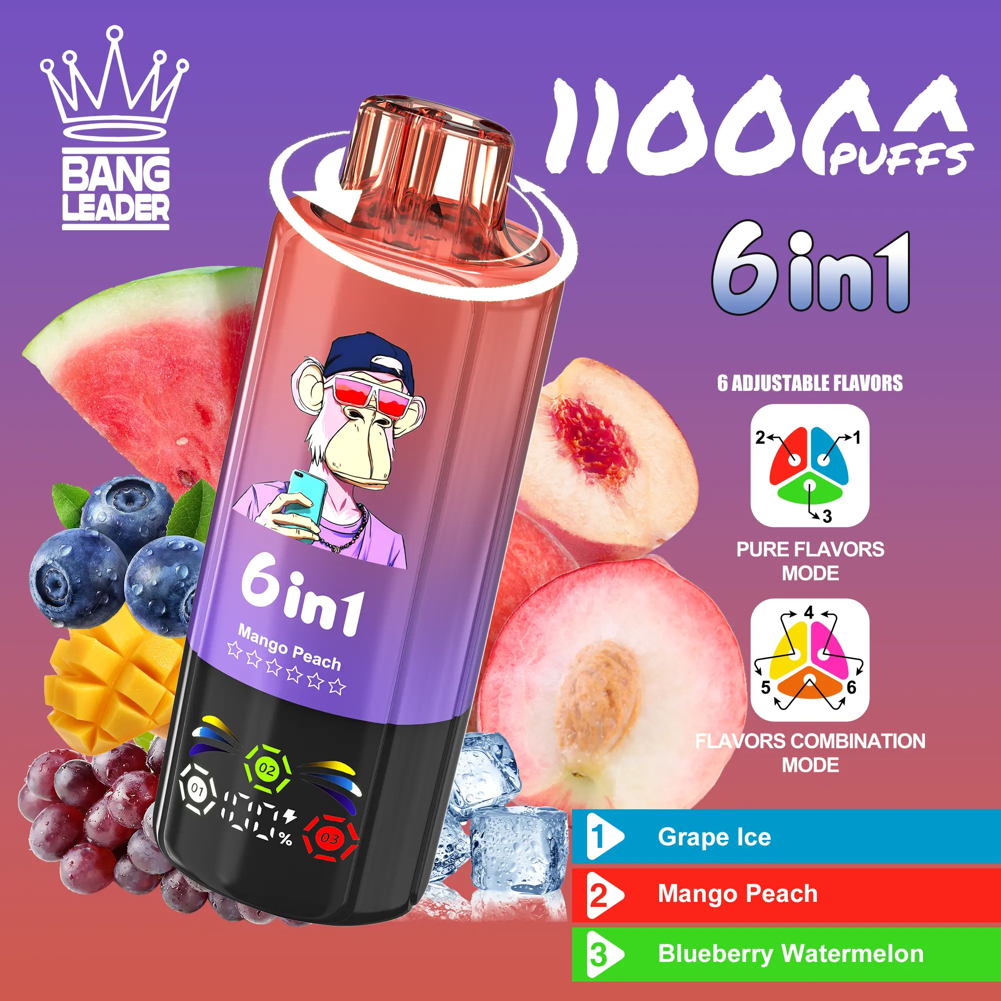 BANG LEADER 110K Vape – 110.000 Züge mit Smart Flavor System & Mesh Coil – Bild 7