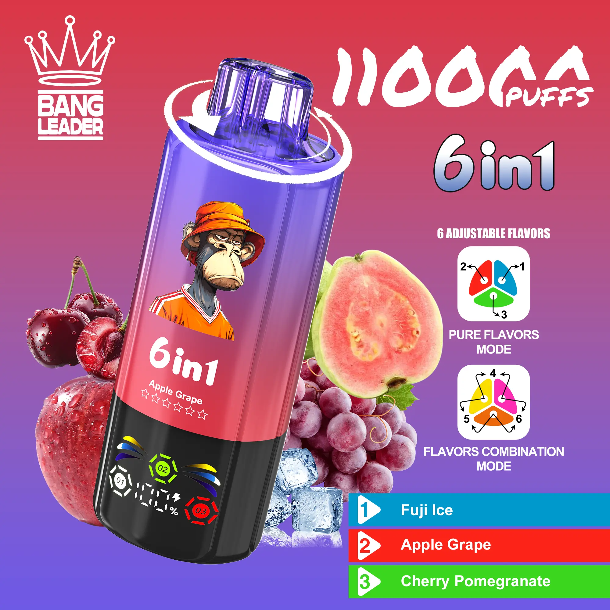 BANG LEADER 110K Vape – 110.000 Züge mit Smart Flavor System & Mesh Coil – Bild 6