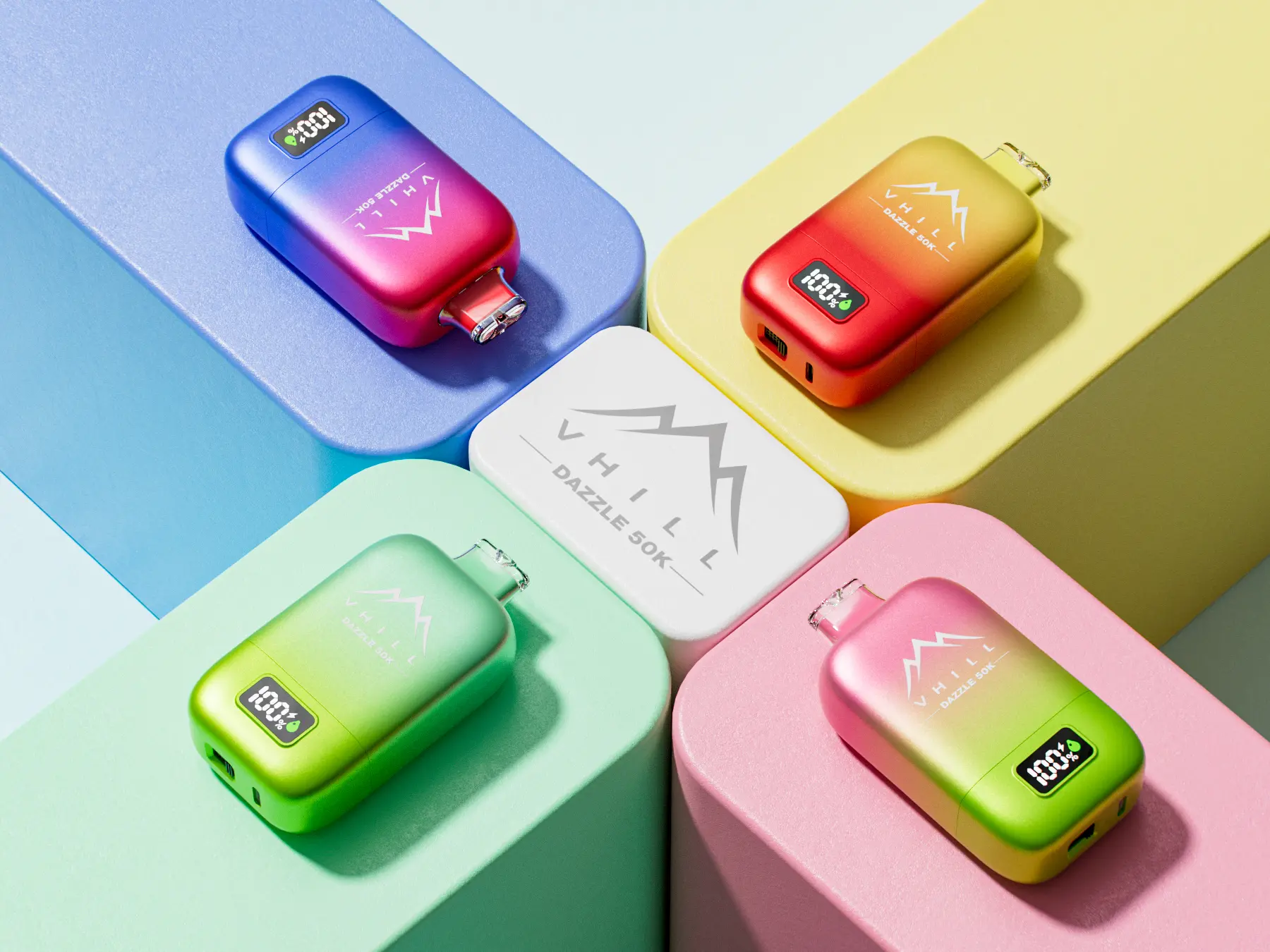 VHILL DAZZLE 50K Vape – 50.000 Züge Einweg E-Zigarette mit LCD Display & Airflow Control – Bild 2