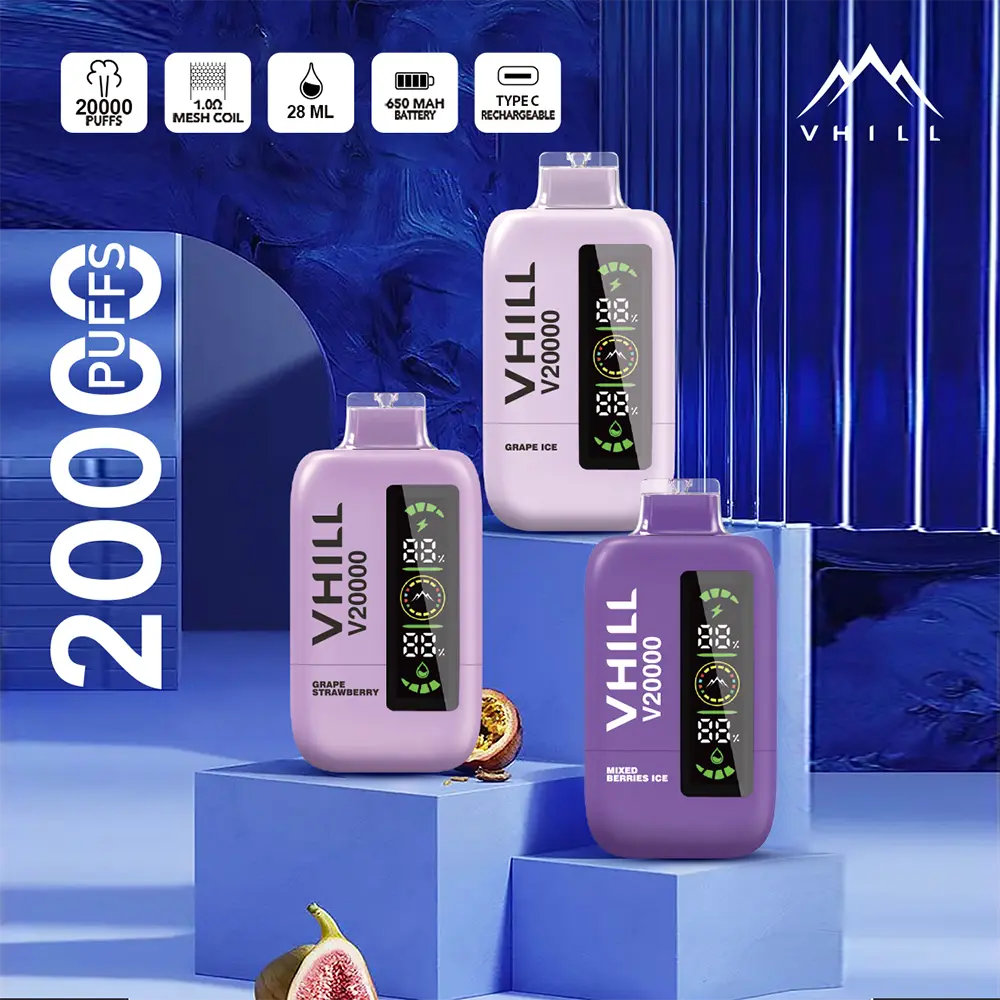 VHILL 20K Vape – 20.000 Züge Einweg E-Zigarette mit Mesh Coil & USB-C