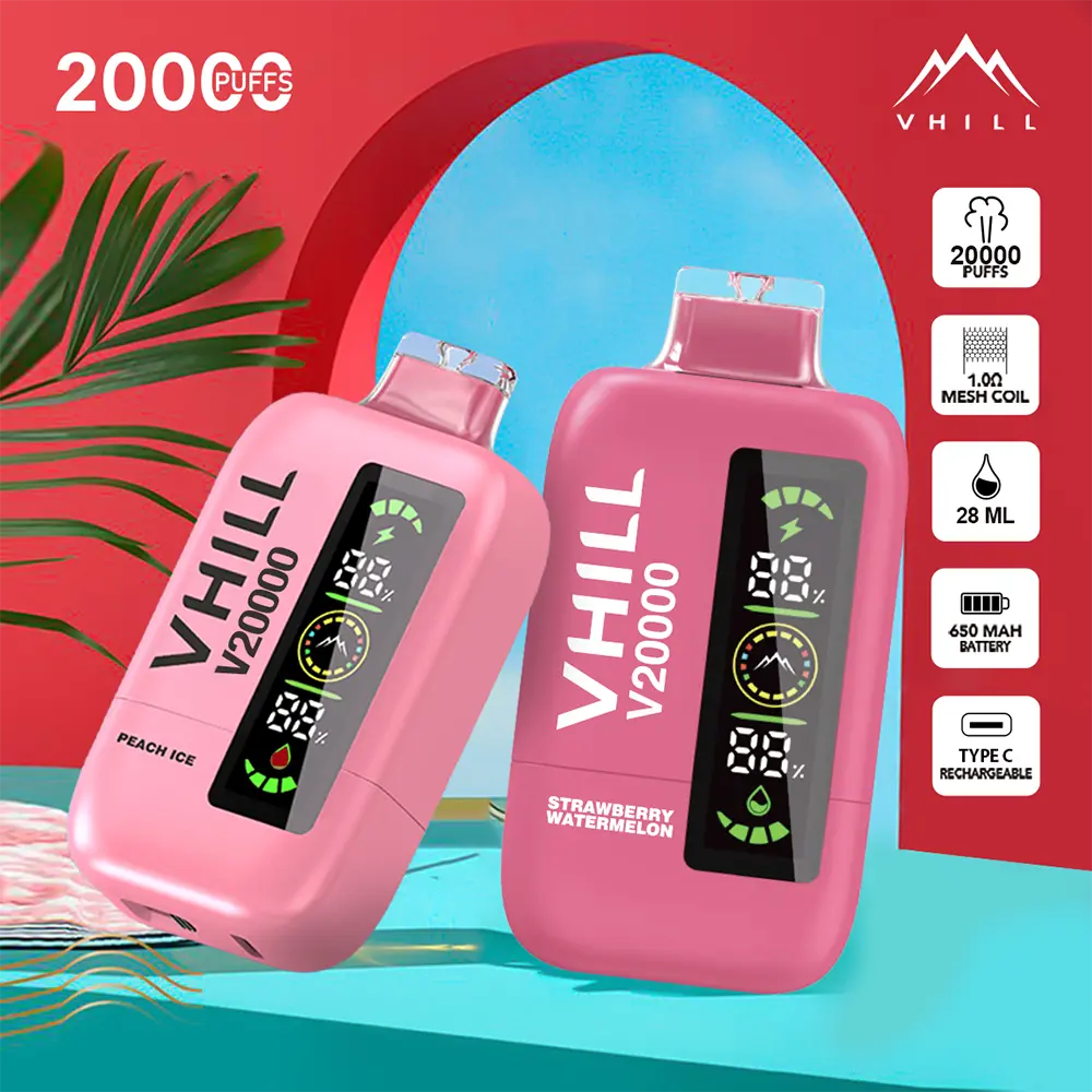 VHILL 20K Vape – 20.000 Züge Einweg E-Zigarette mit Mesh Coil & USB-C – Bild 2