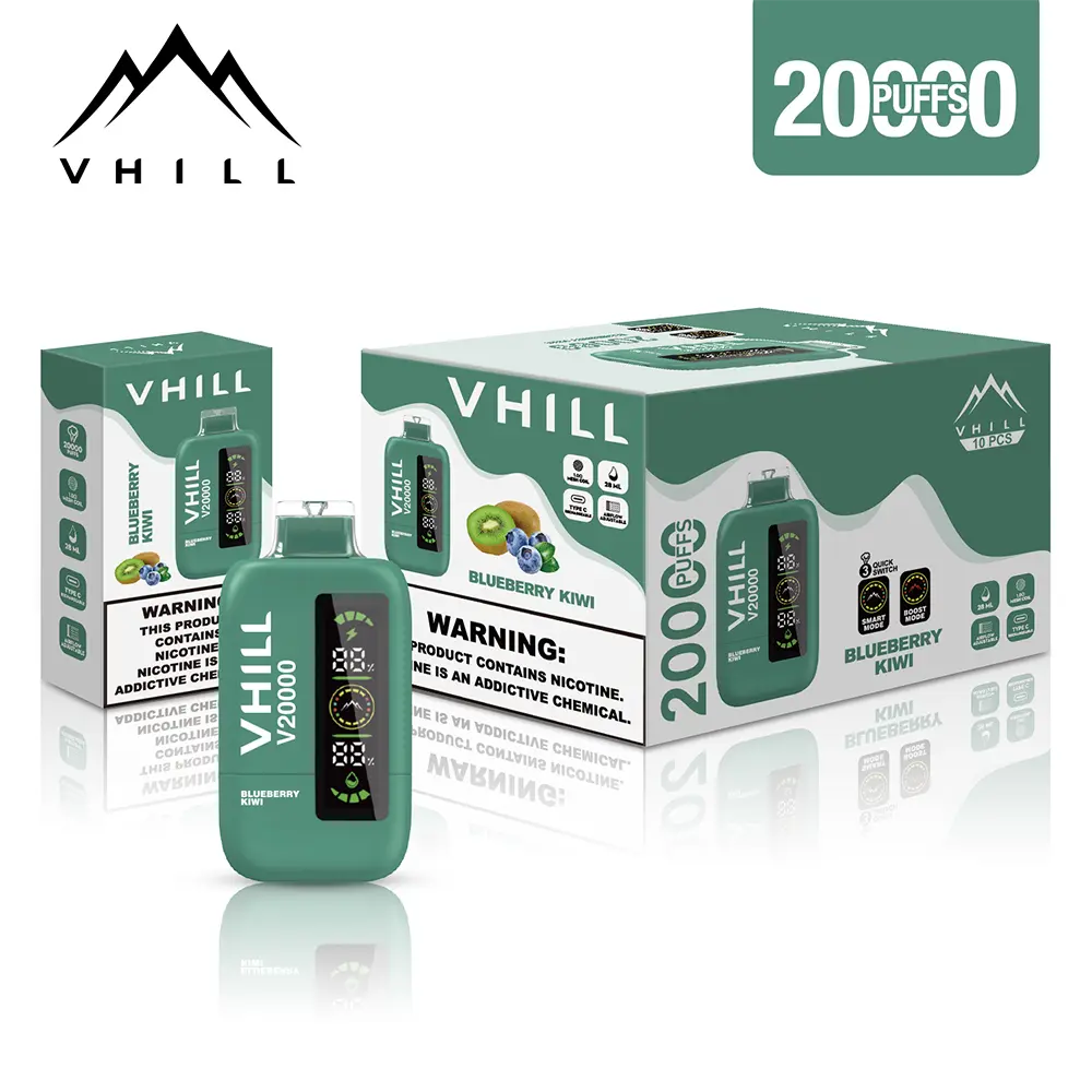 VHILL 20K Vape – 20.000 Züge Einweg E-Zigarette mit Mesh Coil & USB-C – Bild 3