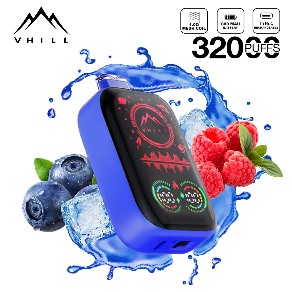 VHILL 32K Vape – 32.000 Züge Einweg E-Zigarette mit Full Screen Display & Airflow Control – Bild 2