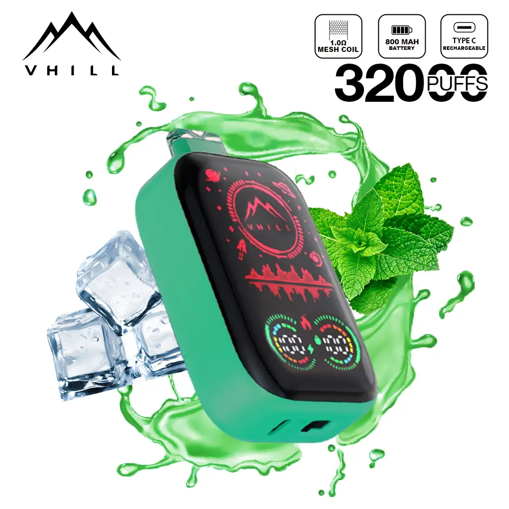 VHILL 32K Vape – 32.000 Züge Einweg E-Zigarette mit Full Screen Display & Airflow Control – Bild 5
