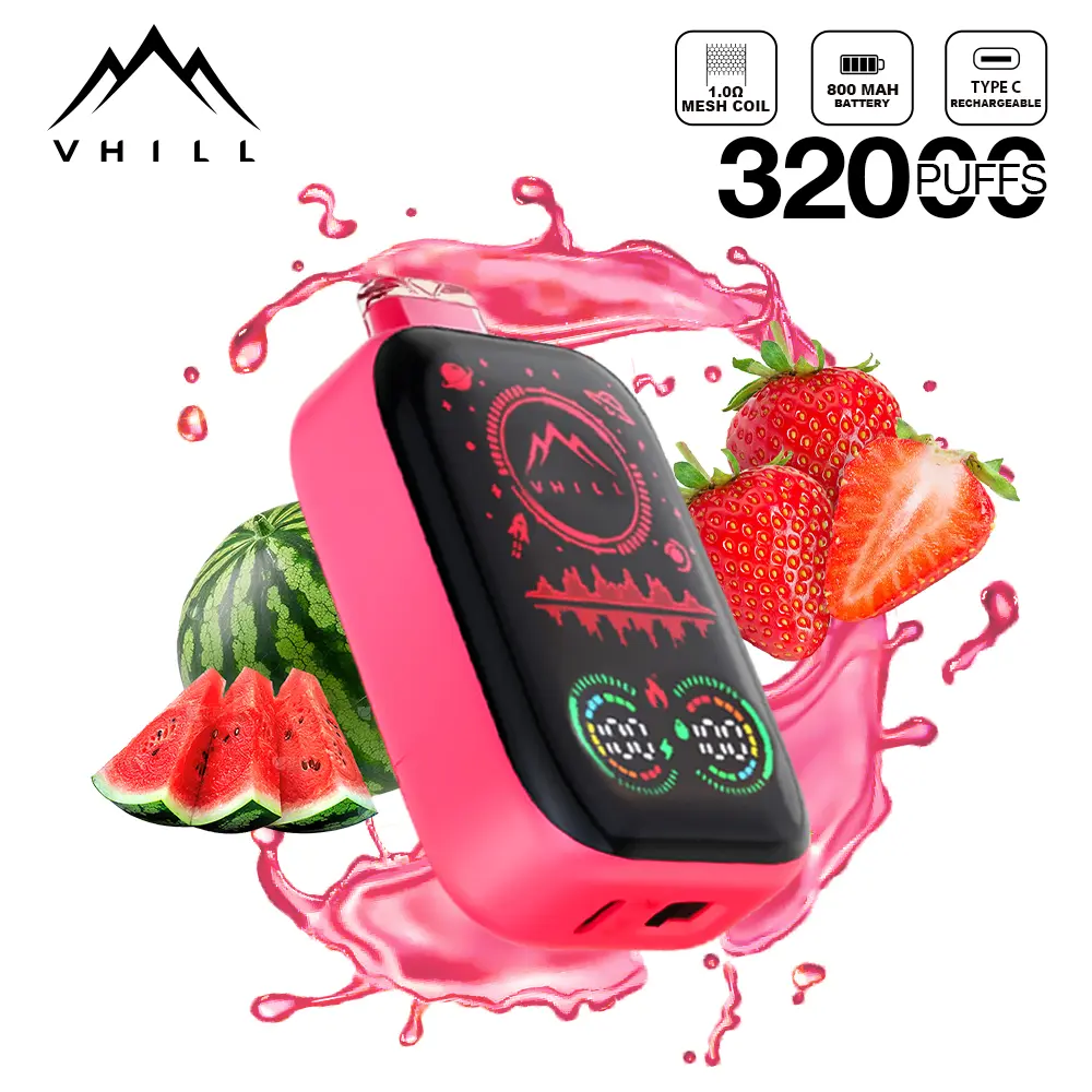 VHILL 32K Vape – 32.000 Züge Einweg E-Zigarette mit Full Screen Display & Airflow Control – Bild 4