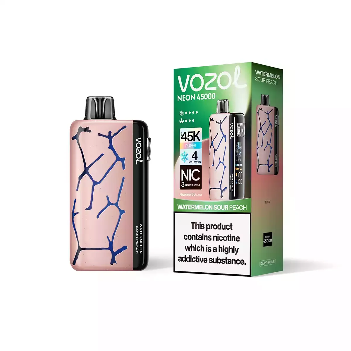 VOZOL NEON 45K Puffs – Bild 2