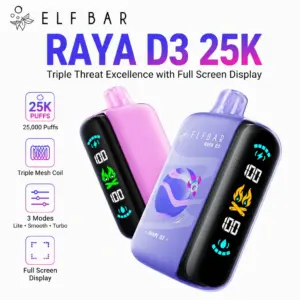 ELF BAR RAYA D3 25K Vape – 25.000 Züge Einweg E-Zigarette mit Smart Display & USB-C
