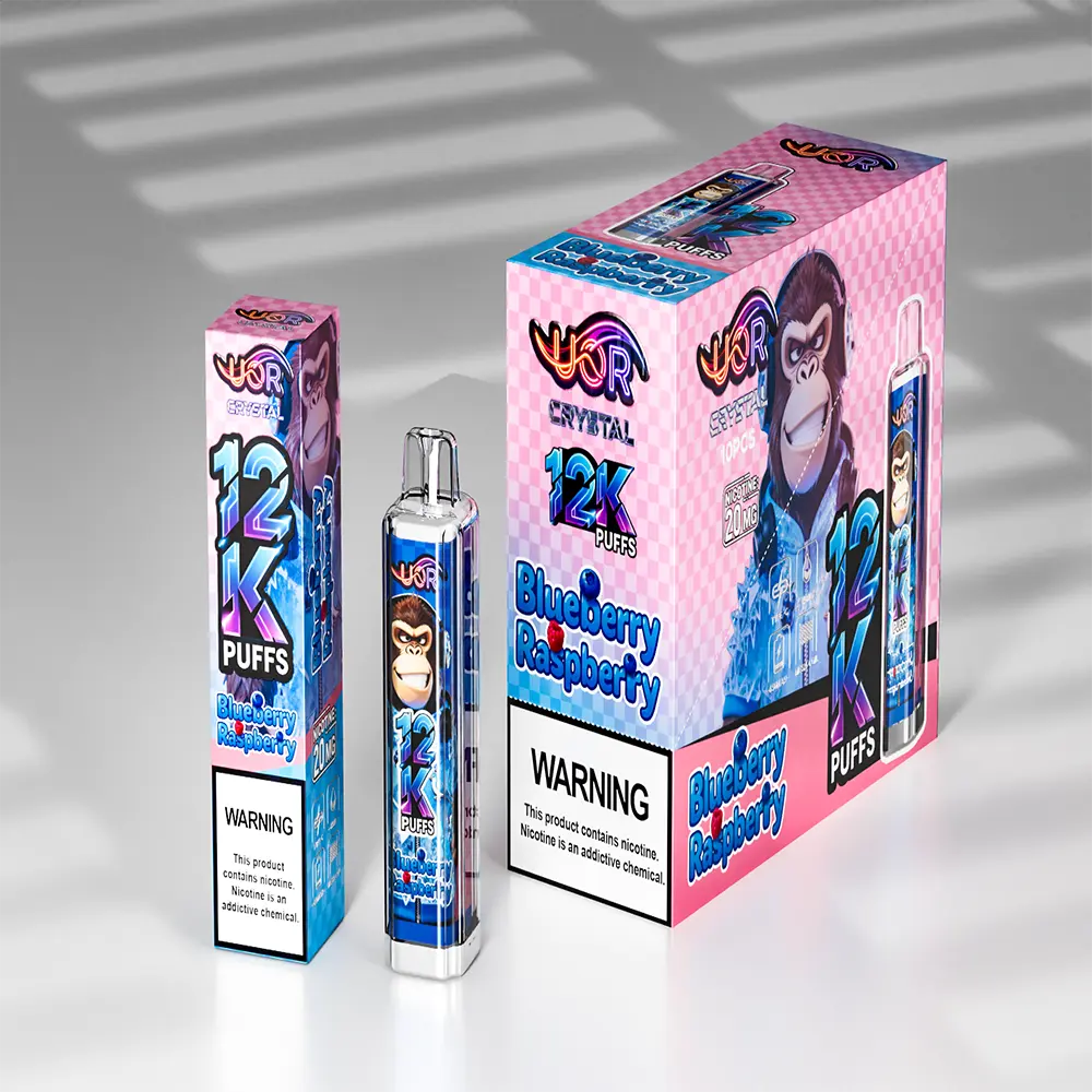 UOR Crystal 12K Vape – 12.000 Züge Einweg E-Zigarette mit Mesh Coil & USB-C – Bild 4