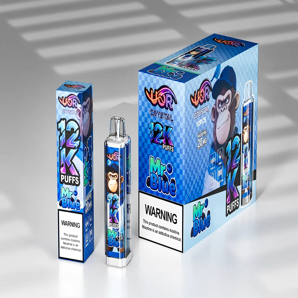 UOR Crystal 12K Vape – 12.000 Züge Einweg E-Zigarette mit Mesh Coil & USB-C – Bild 5